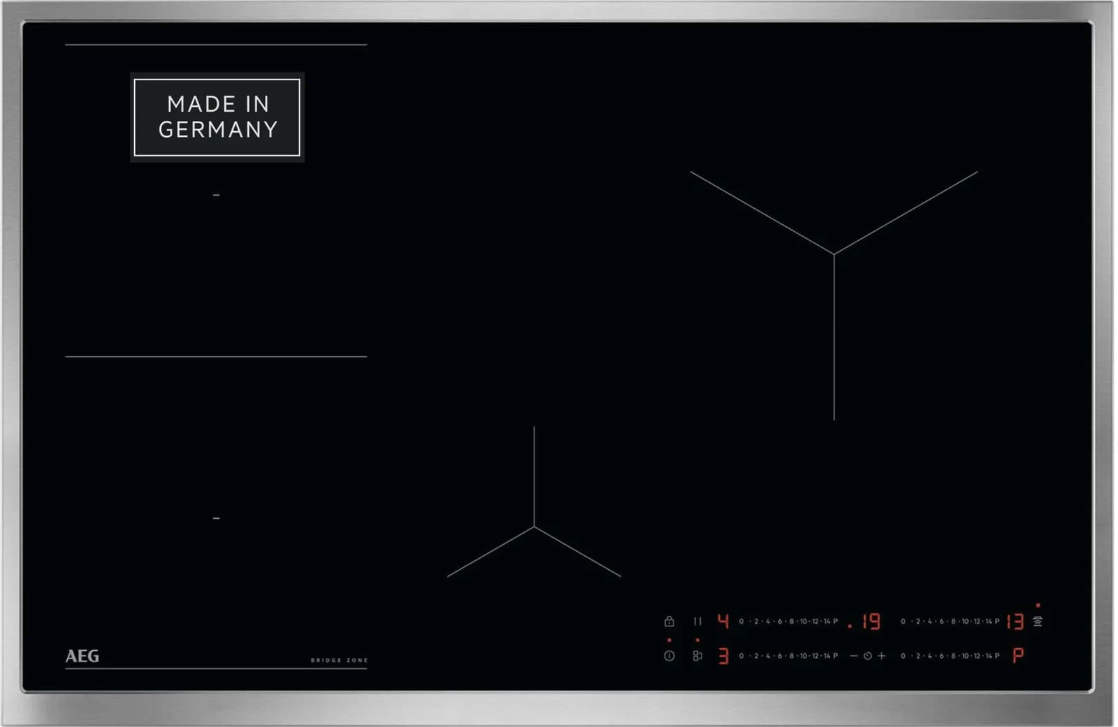 AEG Induktions-Kochfeld TO84IB0FRB Schwarz mit PowerBoost