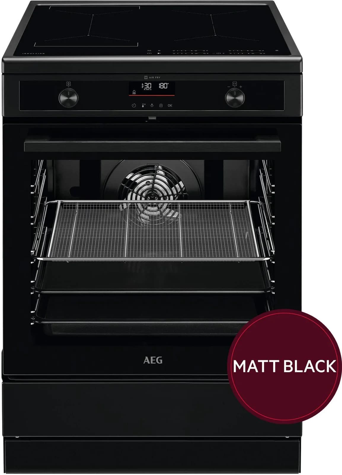 AEG Induktions-Standherd CIB6499APB Schwarz Pyrolyse