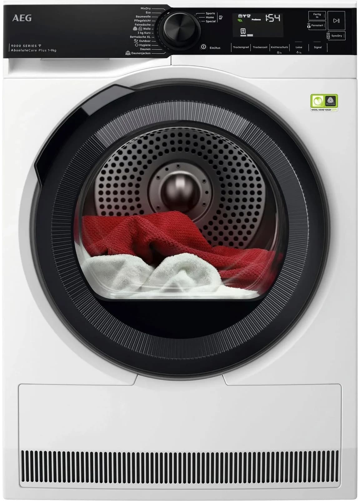 AEG Wärmepumpentrockner TR9W75790 Weiß 3D-Scan-Technologie