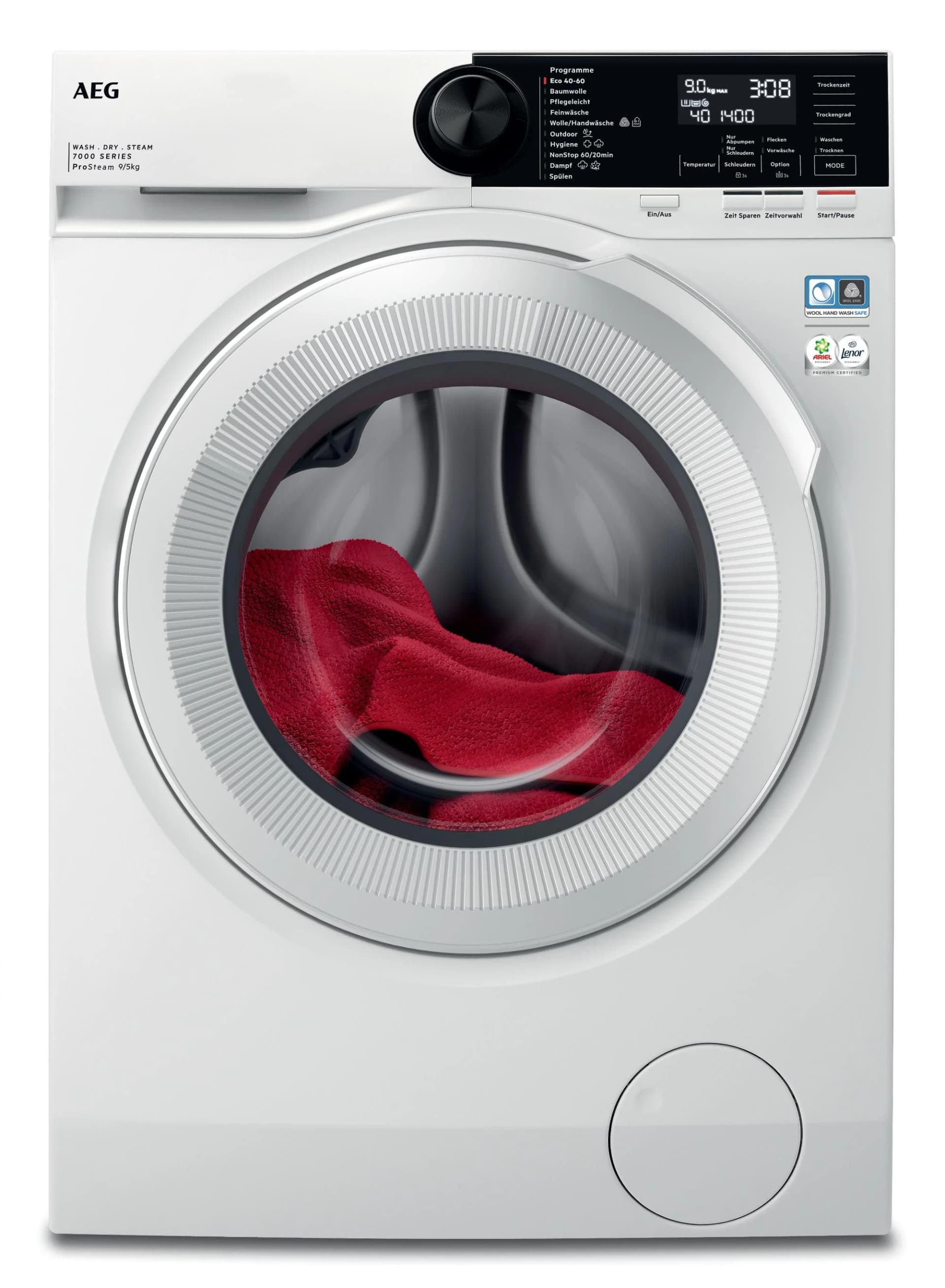 AEG Waschtrockner LWR859WT ProSteam Weiß