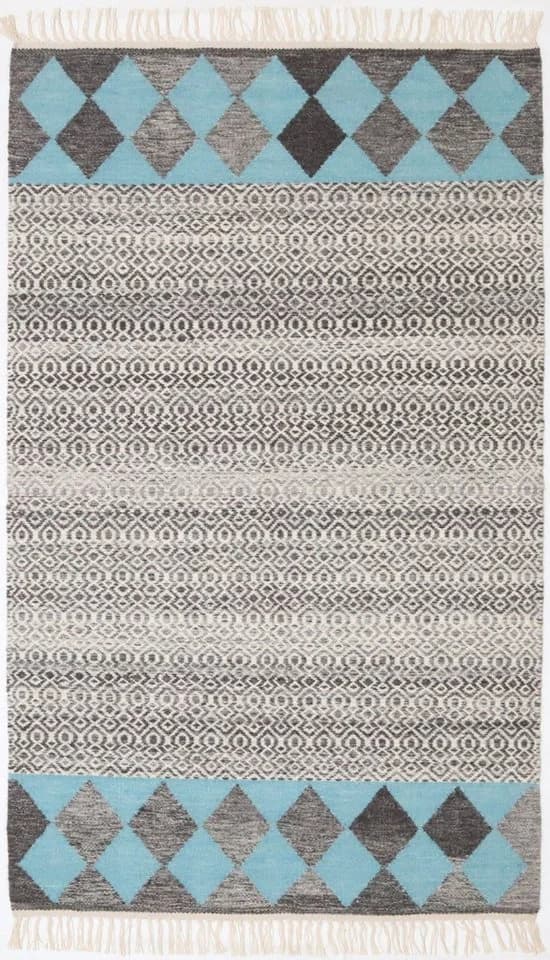 Carpet Avenue Kelim Teppich Modern Blau/Türkis/Braun - Bild 2