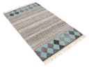 Carpet Avenue Kelim Teppich Modern Blau/Türkis/Braun Bild 4