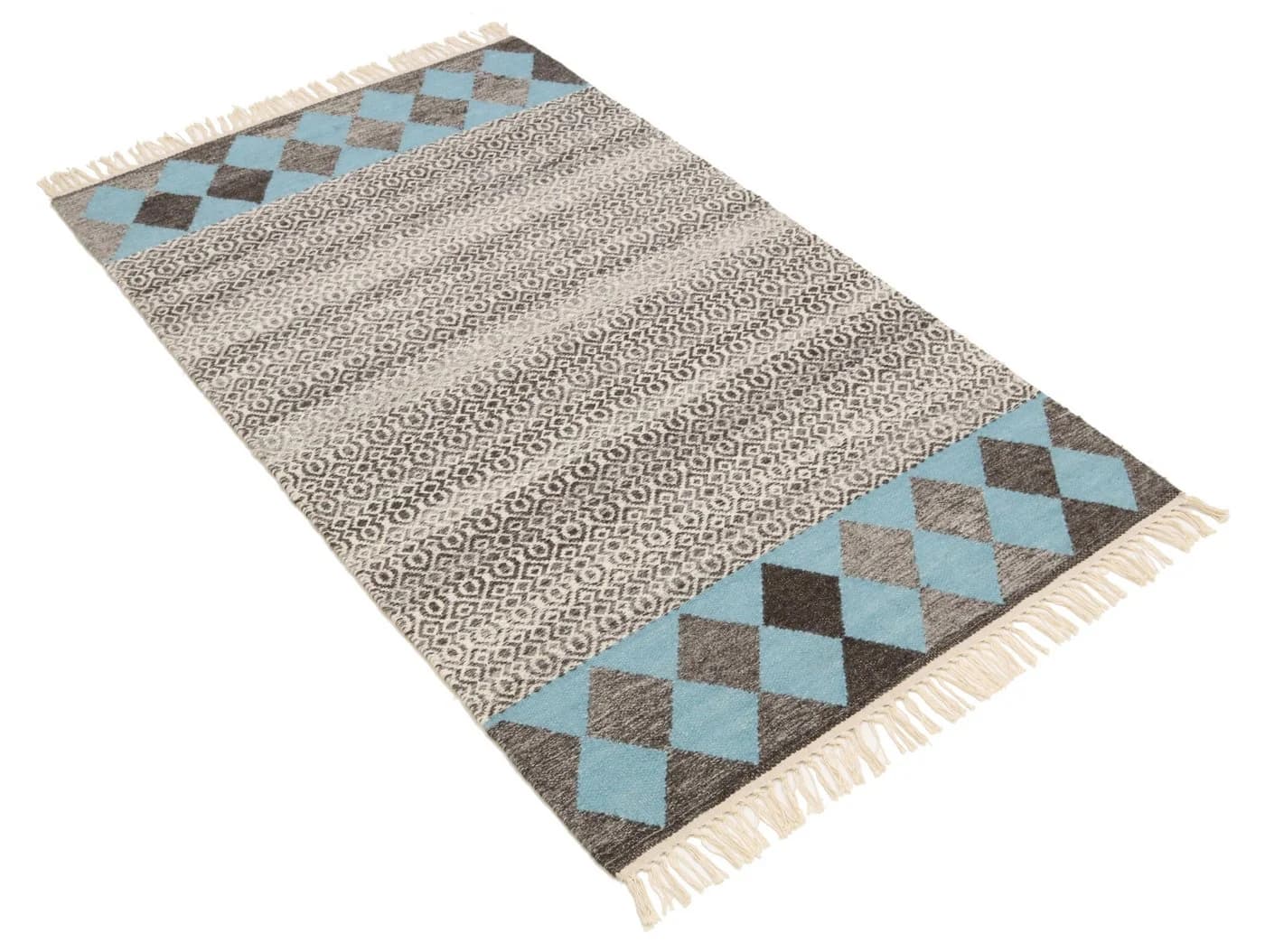 Carpet Avenue Kelim Teppich Modern Blau/Türkis/Braun - Bild 4