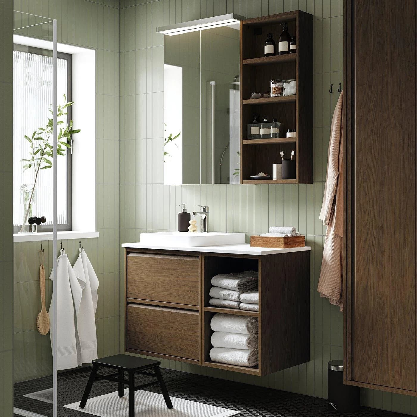 IKEA HAGAÅN Regal Braun Eichenachbildung