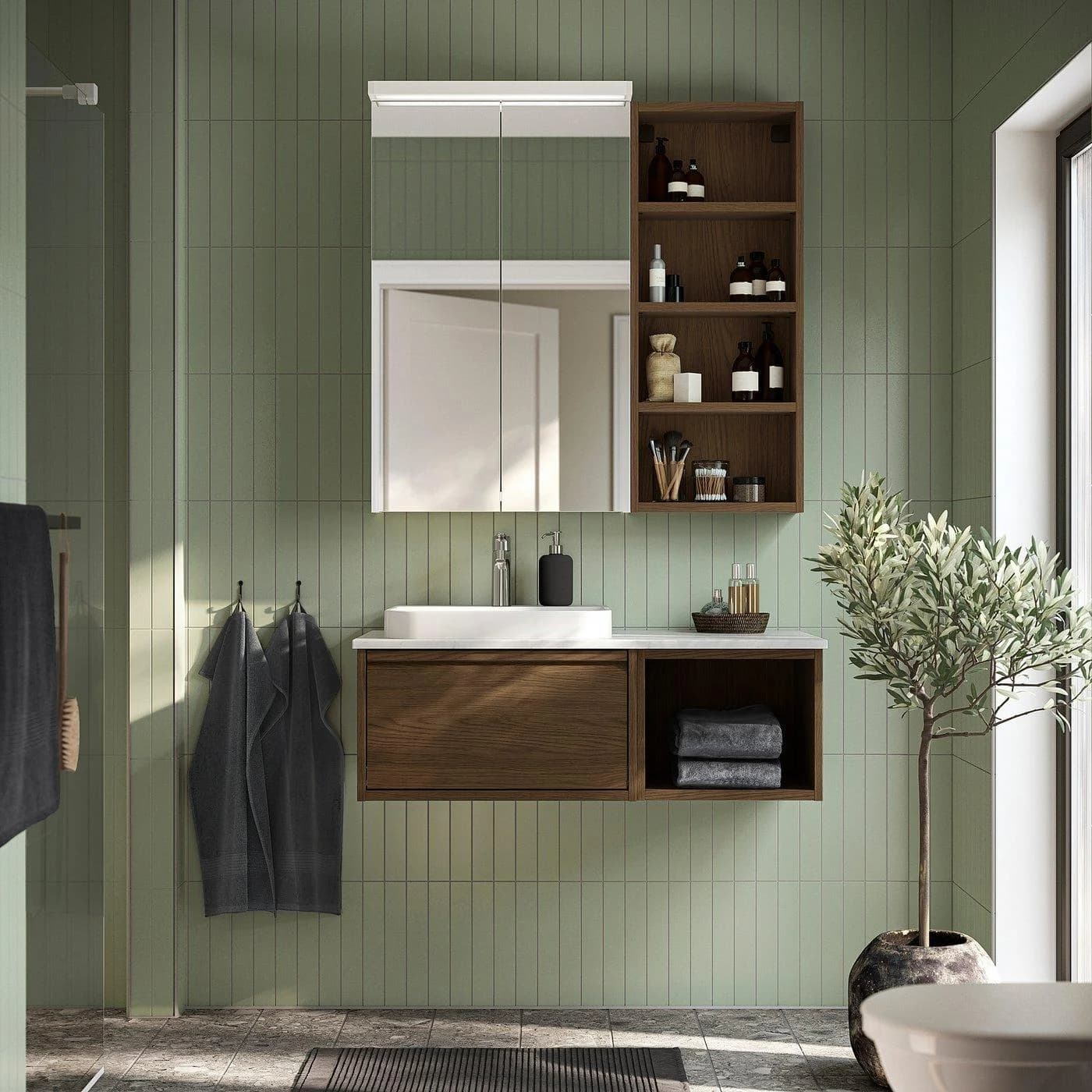 IKEA HAGAÅN Regal Braun Eichenachbildung