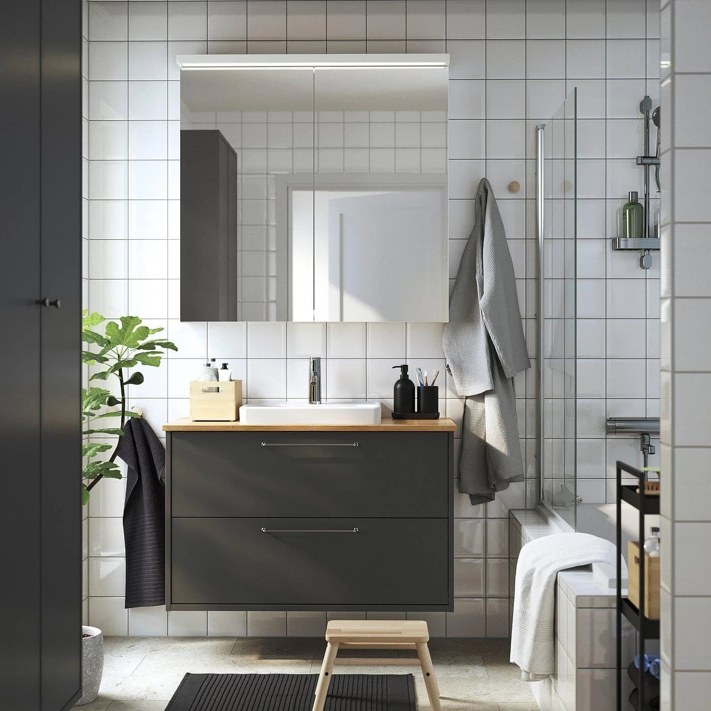HAVBÄCK/ORRSJÖN Waschbeckenschrank mit Schubladen