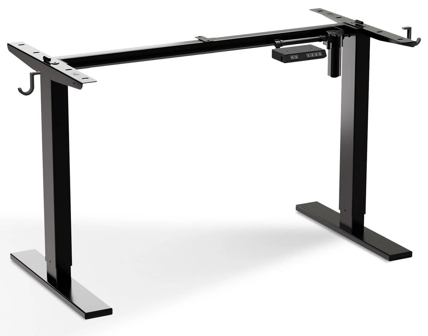 HOMAVO Elektrisches höhenverstellbares Tischgestell Schwarz mit USB & Type-C