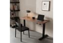 HOMAVO Elektrischer Schreibtisch Höhenverstellbar Braun Memory USB Bild 1