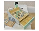Kids Concept Spielkasse Kaufladenkasse aus Holz Beige Bild 3