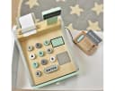 Kids Concept Spielkasse Kaufladenkasse aus Holz Beige Bild 4