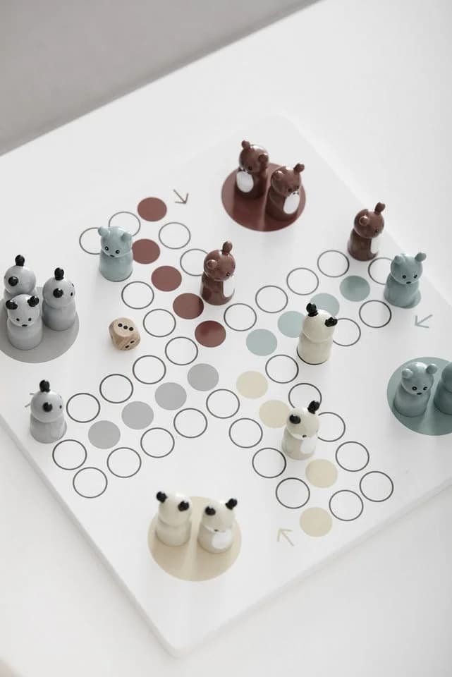 Kids Concept Brettspiel Edvin Holz Tierfiguren - Bild 3