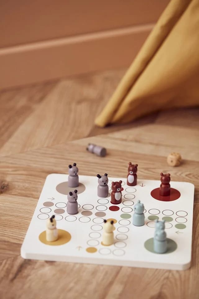 Kids Concept Brettspiel Edvin Holz Tierfiguren - Bild 5