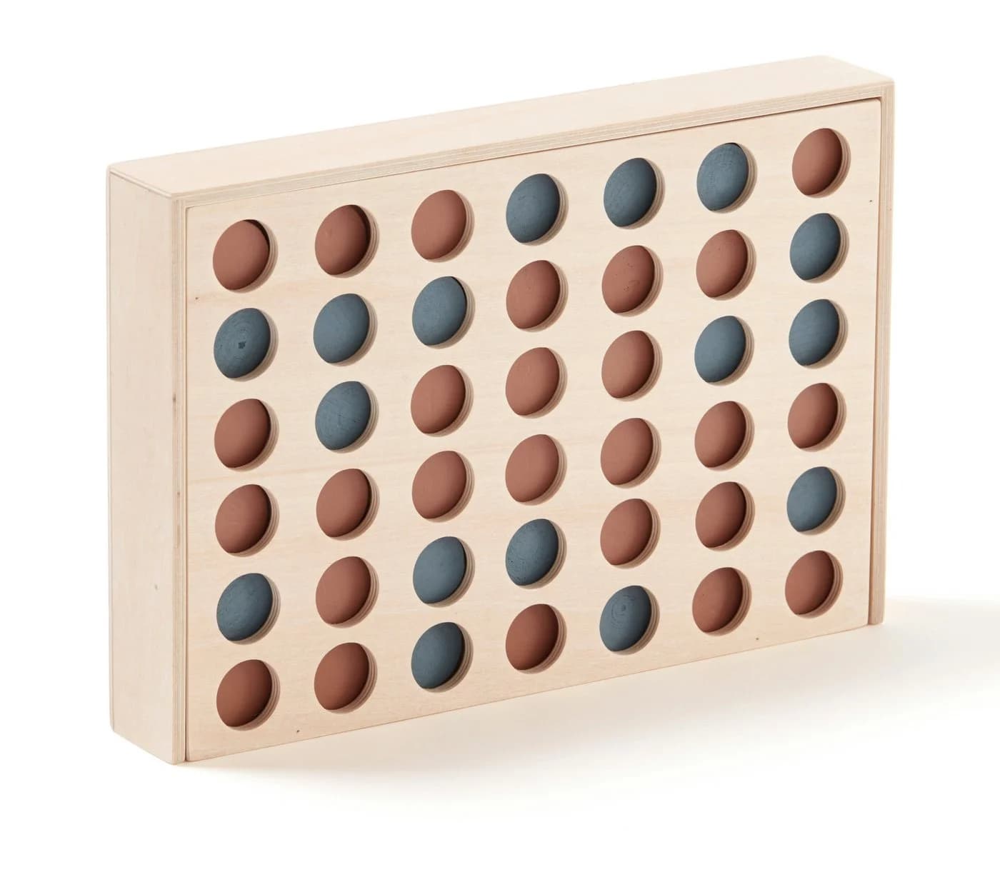 Kids Concept Vier in einer Reihe Spiel Gummibaumholz Bunt