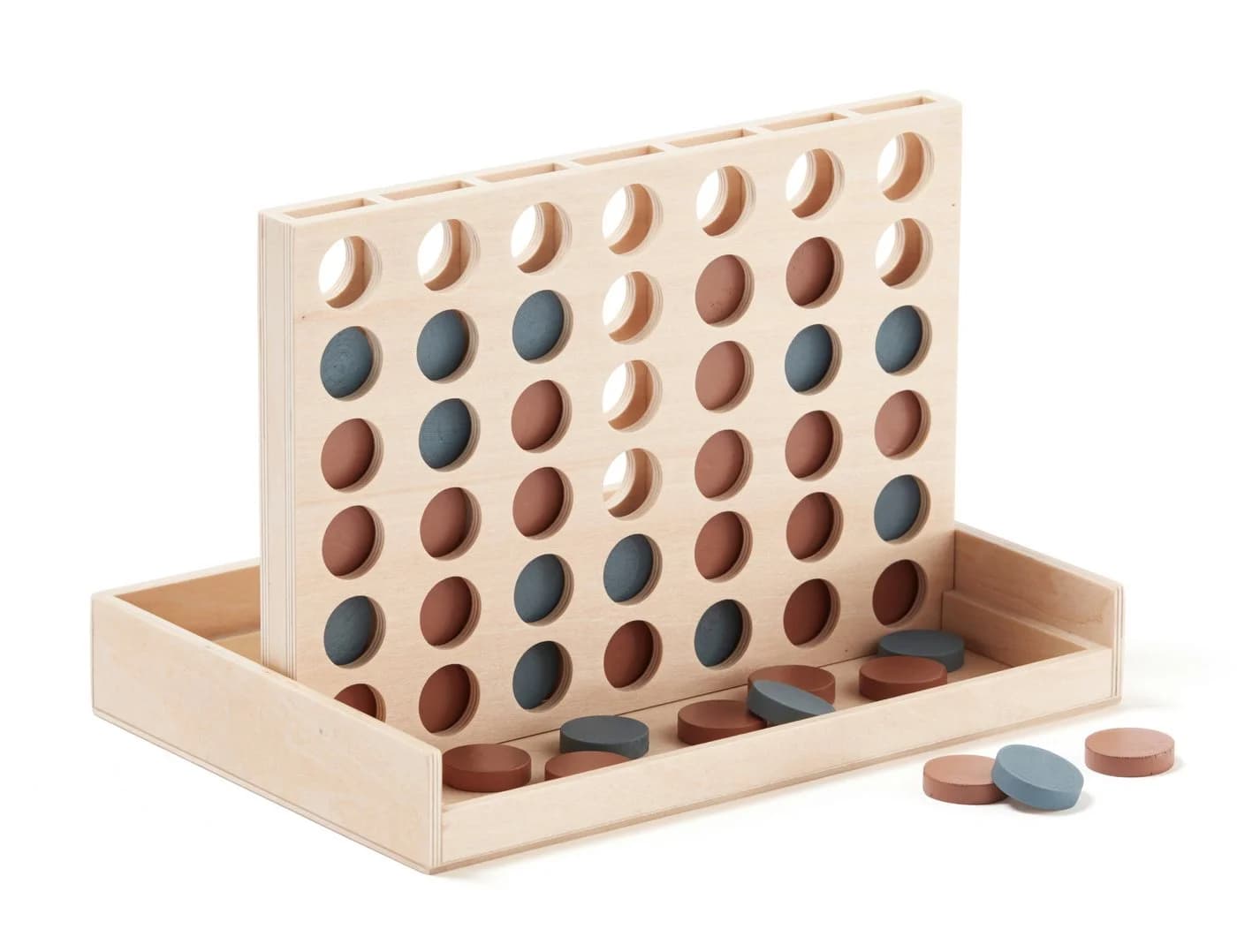 Kids Concept Vier in einer Reihe Spiel Gummibaumholz Bunt - Bild 2