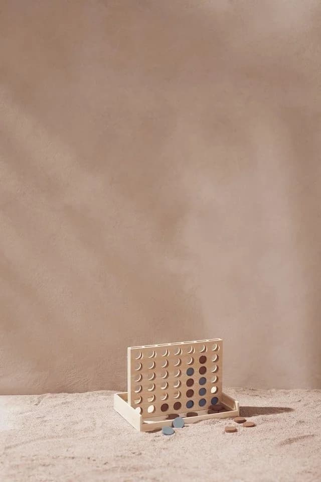 Kids Concept Vier in einer Reihe Spiel Gummibaumholz Bunt - Bild 3