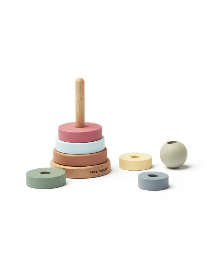Kids Concept Stapelspielzeug Stapelringe Edvin Bunt