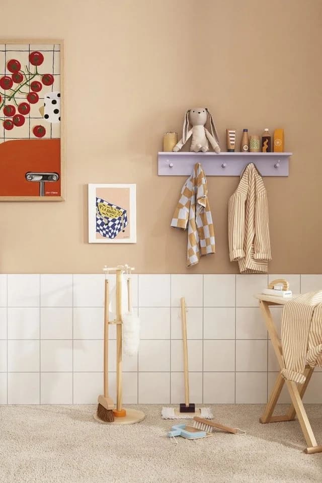 Kids Concept Kinder-Haushaltsset 7-tlg. Beige/Natürlich Holz - Bild 4