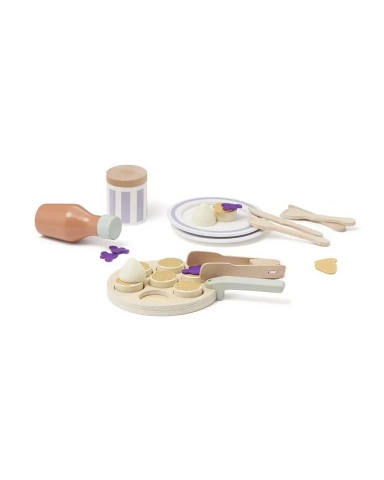 Kids Concept Rollenspiel Frühstück-Set mit Pfanne & Mini-Pfannkuchen - Bild 2