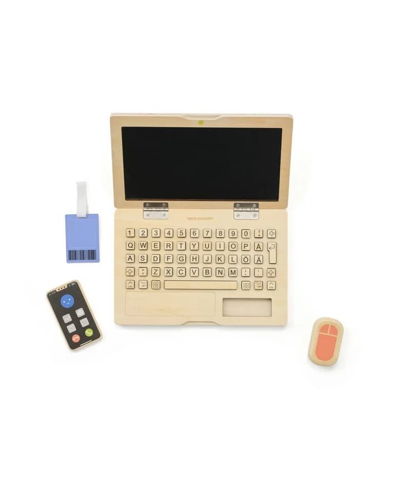 Kids Concept Lernspielzeug Laptop Kids Hub Holz - Bild 2