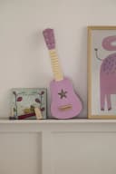 Kids Concept Spielzeug-Gitarre Rosa 6 Saiten Holz Bild 1