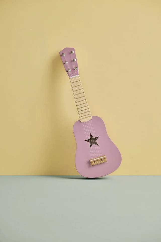 Kids Concept Spielzeug-Gitarre Rosa 6 Saiten Holz - Bild 3