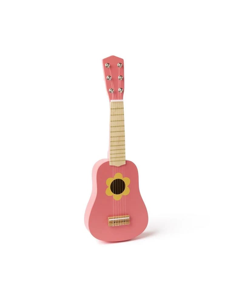 Kids Concept Spielzeug-Gitarre Blume Rosa Holz - Bild 2