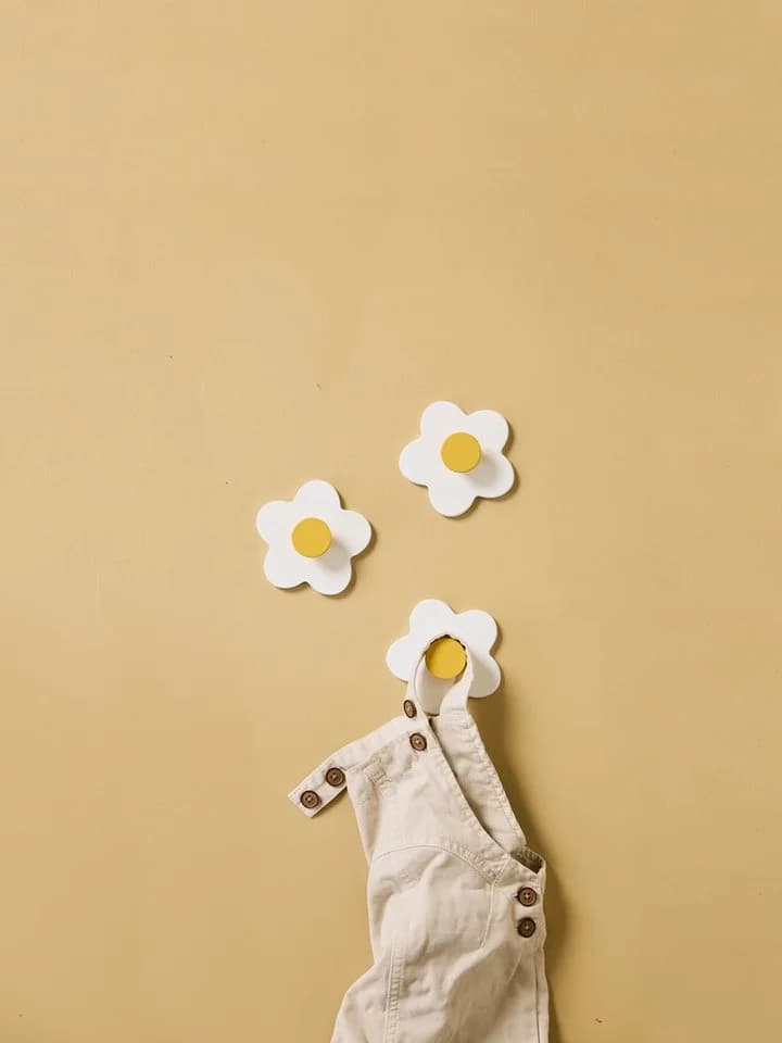 Kids Concept Blumenhaken Set 3er Pack Weiss