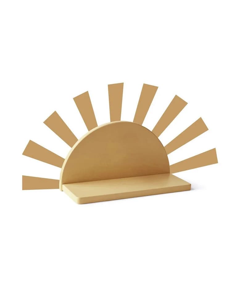 Kids Concept Wandregal Sonne Star gelb mit Aufklebern - Bild 2