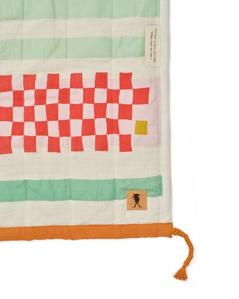 Kids Concept Tagesdecke Pippi Langstrumpf 130x170 cm Bunt