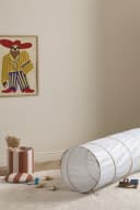 Kids Concept Spieltunnel Streifen hellblau mit Aufbewahrungstasche Bild 1
