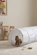 Kids Concept Spieltunnel Streifen hellblau mit Aufbewahrungstasche Bild 3