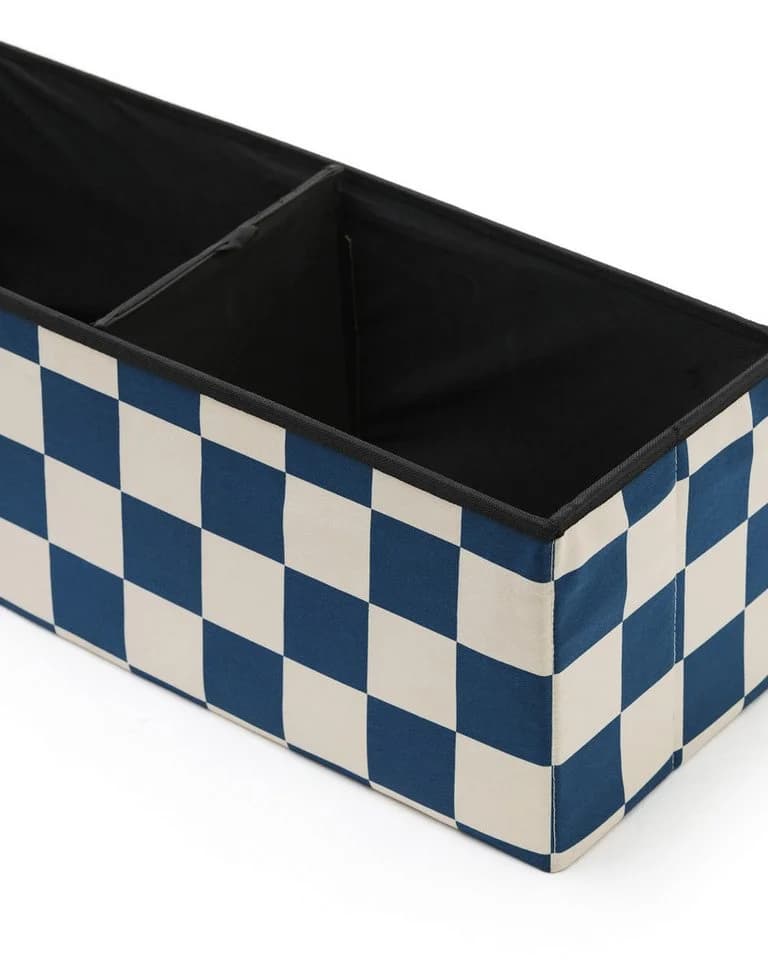 Kids Concept Sitzbank mit Stauraum Karo blau-grün