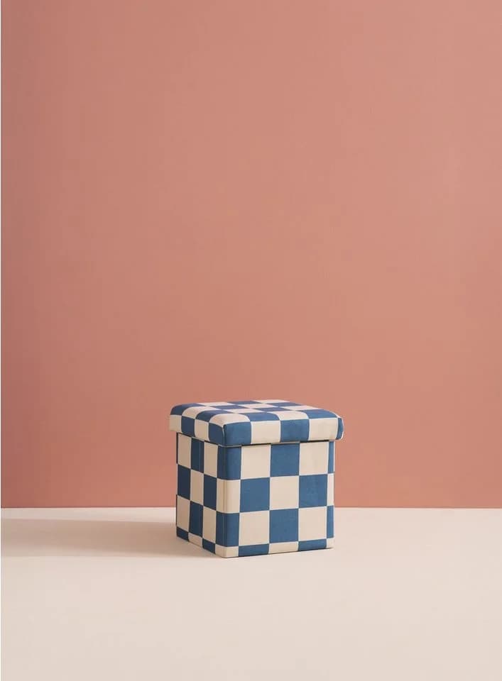 Kids Concept Sitzwürfel mit Stauraum Karo Blau/Grün - Bild 5
