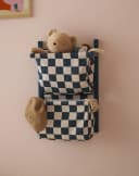 Kids Concept Wand-Organizer mit Stofftaschen blau Bild 1