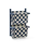 Kids Concept Wand-Organizer mit Stofftaschen blau Bild 2