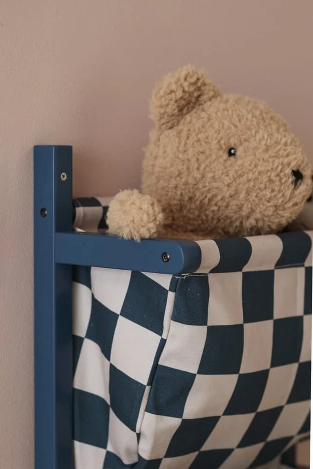 Kids Concept Wand-Organizer mit Stofftaschen blau - Bild 3
