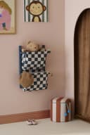 Kids Concept Wand-Organizer mit Stofftaschen blau Bild 4