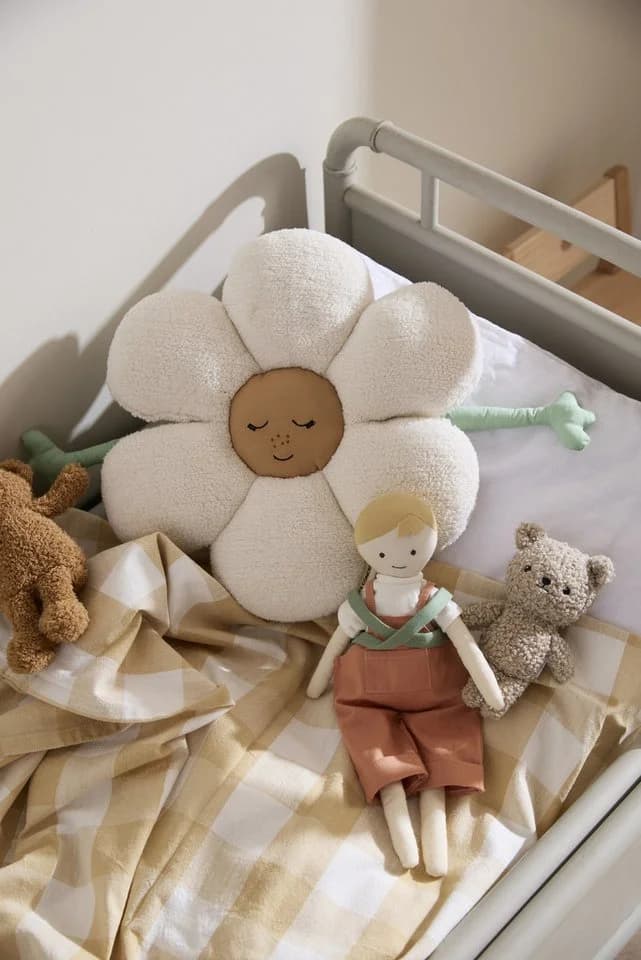 Kids Concept Wendbares Zierkissen Blume Sherpa - Bild 4