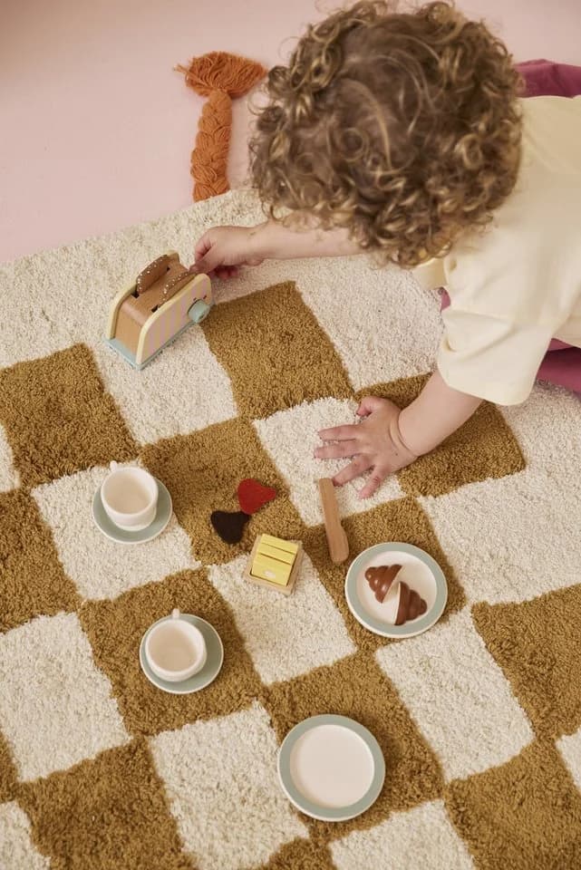 Kids Concept Frühstücksset Mini 18-tlg. Spielgeschirr Holz
