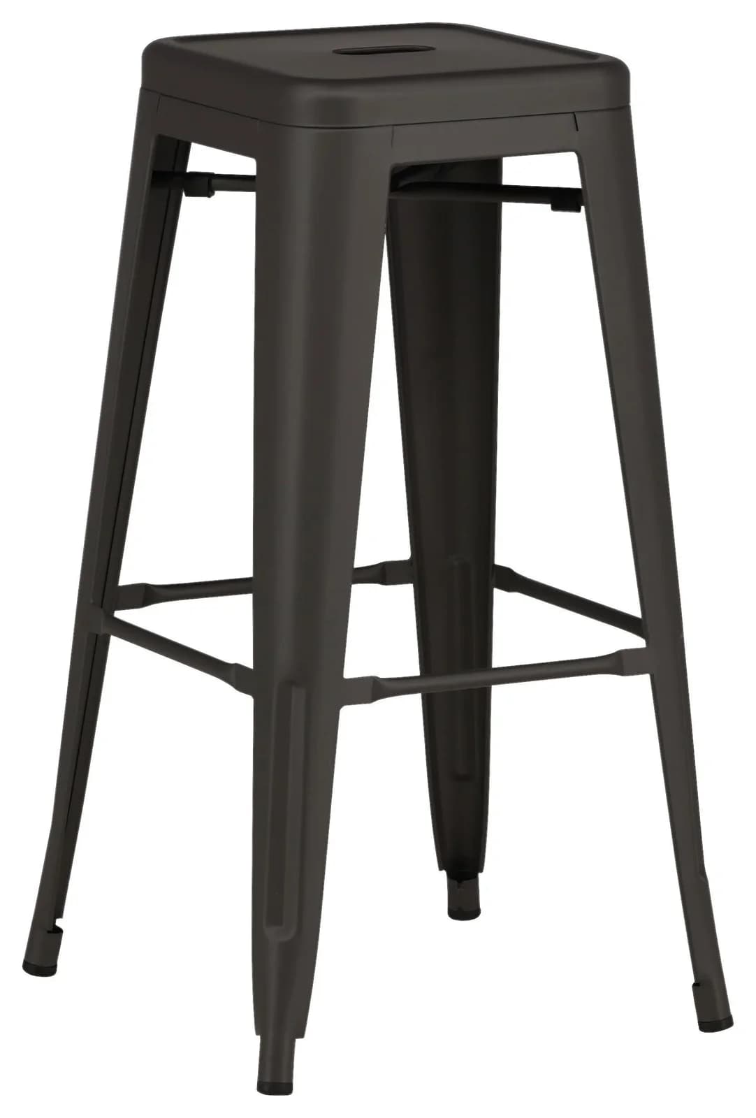 BARHOCKER-SET TEMPE Dunkelgrau Metall