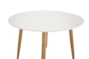 Venture Home Esstisch rund weiß MDF Stahlbeine Bild 3