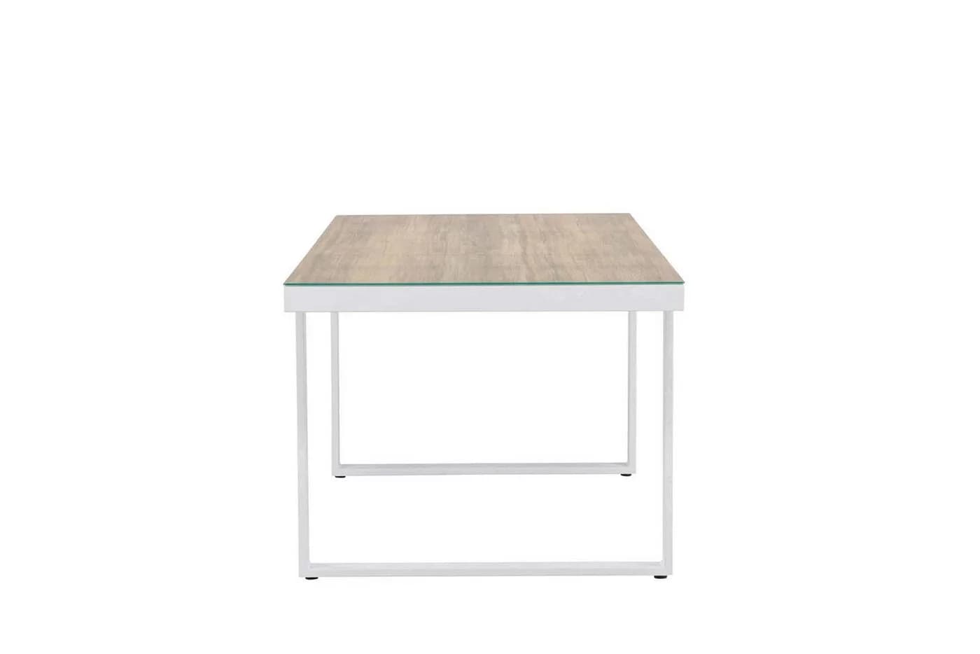 Venture Home Gartentisch Merlo Aluminium weiß rechteckig