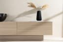 Venture Home TV-Lowboard Cuenca Whitewash/Beige Glas Bild 3