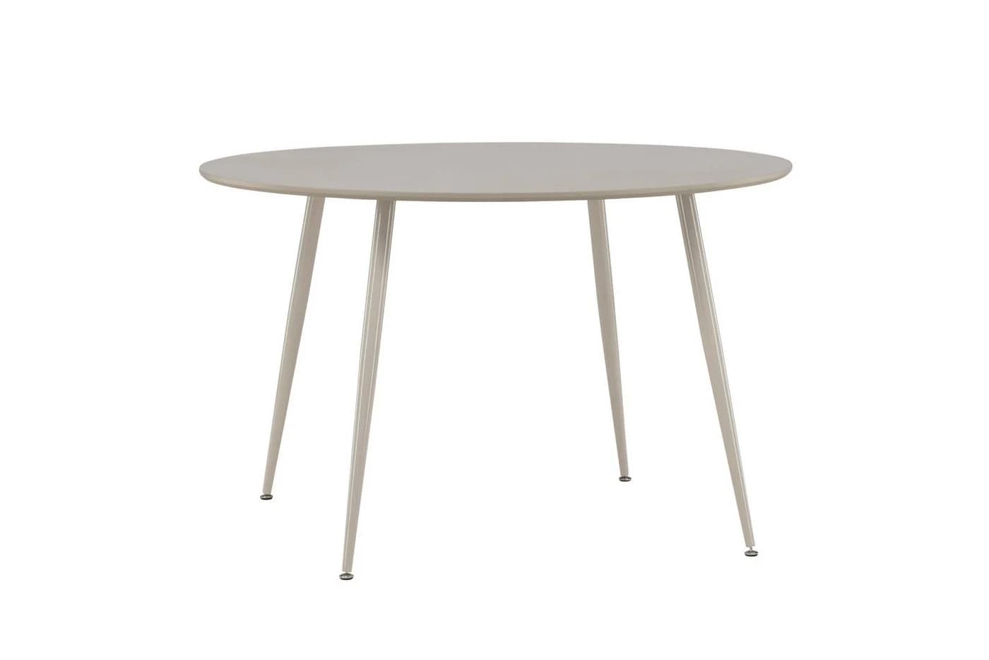Venture Home Esstisch Plaza rund beige MDF Stahlbeine