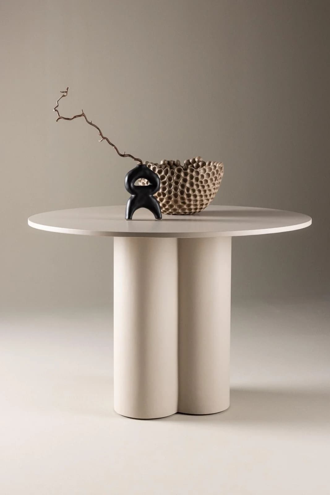 VENTURE HOME Esstisch Olivia rund beige