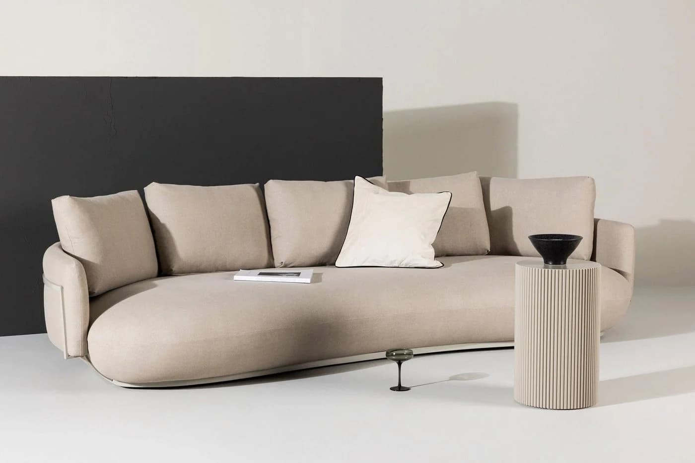 Venture Home Sofa 4-Sitzer Beige Modernes Design