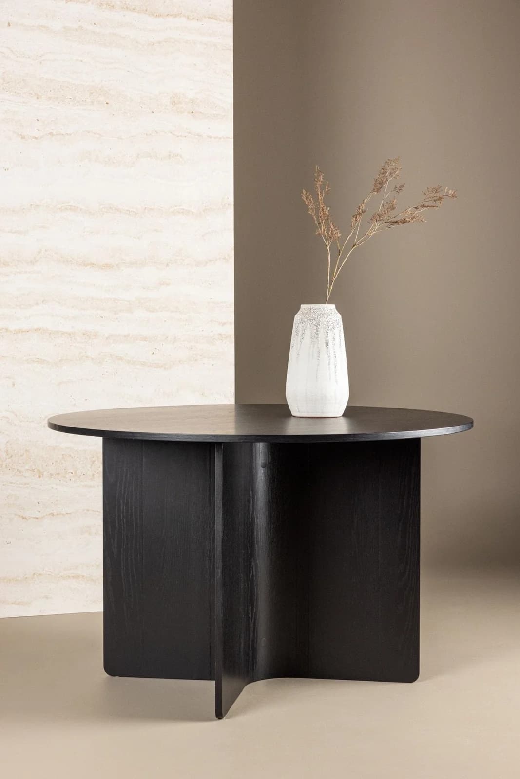 Venture Home Esstisch Tyresö Schwarz Rund 120 cm