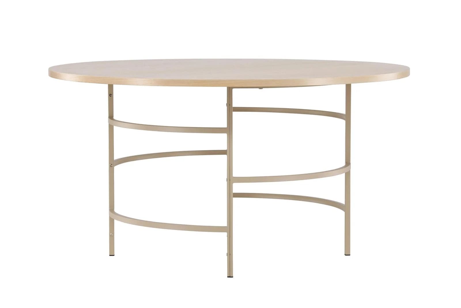 VENTURE HOME Esstisch Copenhagen Rund Weißgewaschen Beige