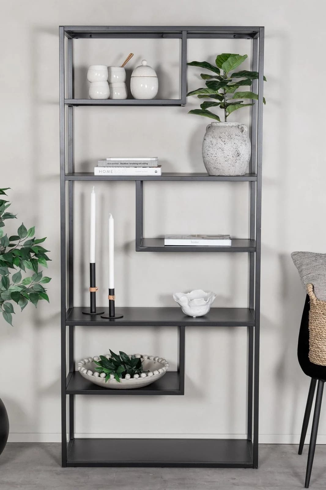 Baur Versand Bücherregal VENTURE HOME Schwarz Stahl