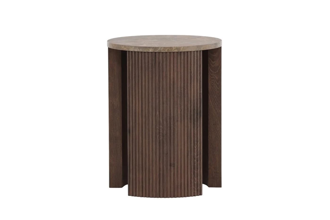 Venture Home Beistelltisch rund MDF Braun Bristol Serie - Bild 5